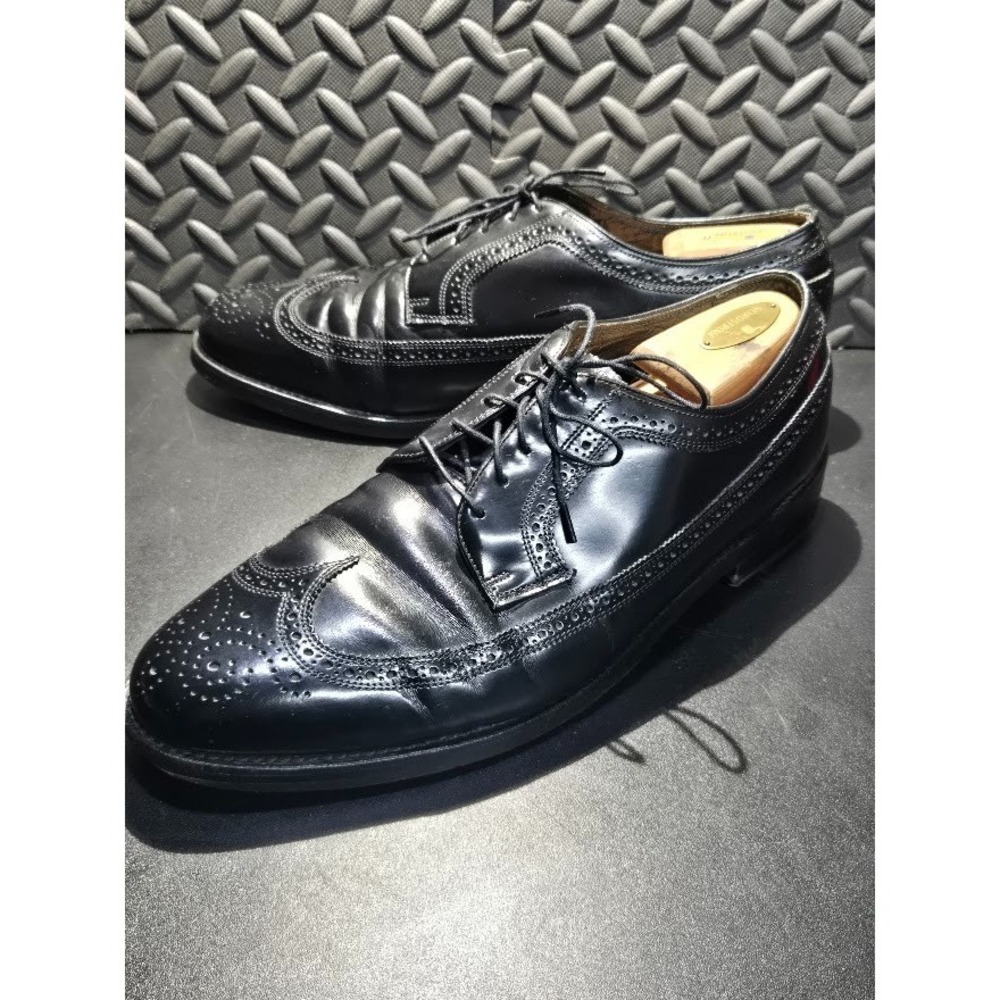 Florsheim Imperial 92654 Black Leather Wingtip Oxford Mens 12EEE Vintage - Picture 13 of 16